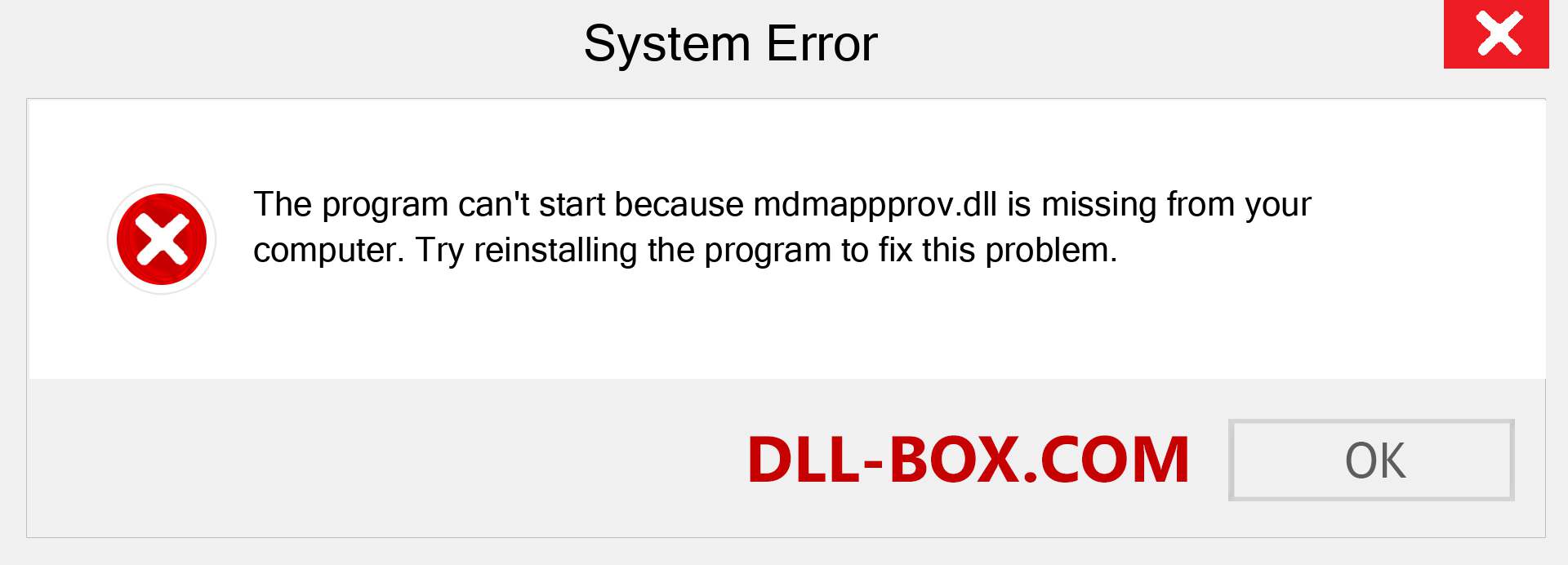  mdmappprov.dll file is missing?. Download for Windows 7, 8, 10 - Fix  mdmappprov dll Missing Error on Windows, photos, images